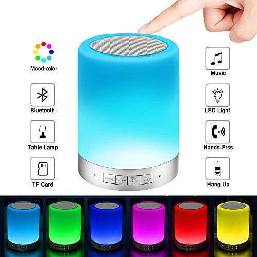 Touch Lamp Portable Speaker Bluetooth Speaker | Smart Touch Night Light Desk Lamp Color Changing